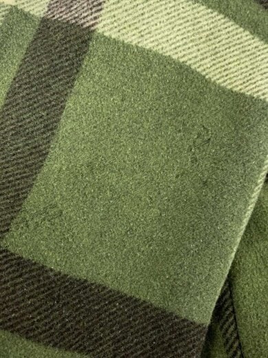 商品画像：フリースジャケット/M/ウール/KHK/チェック 7