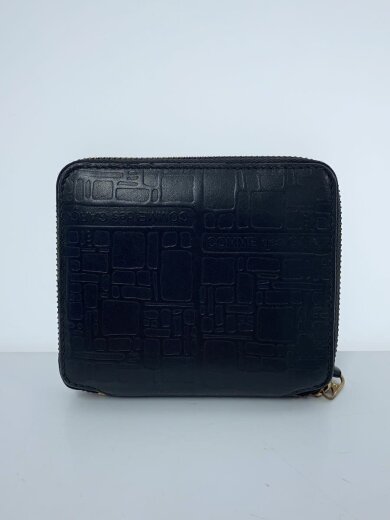 商品画像：2つ折り財布/レザー/BLK/総柄/メンズ// 2