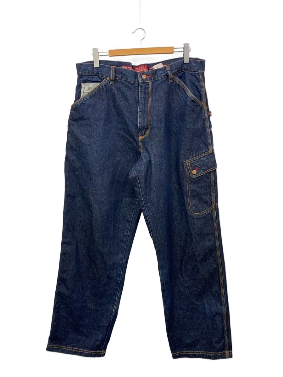 FUBU / ボトム/38/デニム/IDG/無地/90s