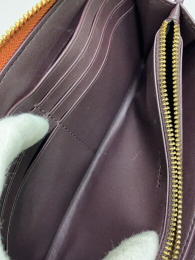 商品画像：ロング・ジップアラウンド・ウォレット/レザー/BRW/無地/レディース 6