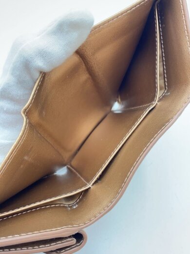 商品画像：3つ折り財布/レザー/GLD/レディース 6