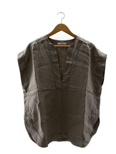 商品画像：リブコンビフレンチリネンカフタンシャツ/FREE/リネン/BEG/23-01-41-01202 1