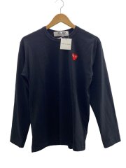 長袖Tシャツ/M/コットン/BLK/AX-T118