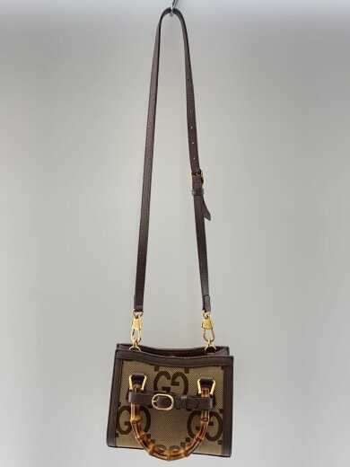 商品画像：ミニ・トップハンドルバッグ_ダイアナ_ジャンボGG/キャンバス/BRW/総柄 3