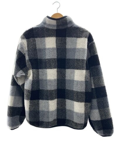 商品画像：フリースジャケット/M/ポリエステル/GRY/チェック/FZ0898-010 2