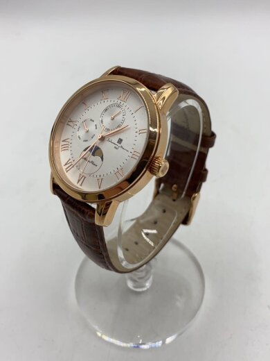 商品画像：腕時計/アナログ/レザー/WHT/BRW/SS/SM-21106-2 2