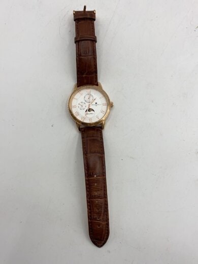 商品画像：腕時計/アナログ/レザー/WHT/BRW/SS/SM-21106-2 6