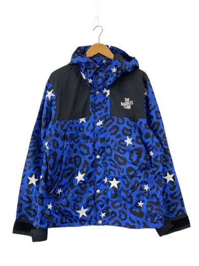 商品画像：ナイロンジャケット/XL/ポリエステル/BLU/総柄/MJK-A1805 1