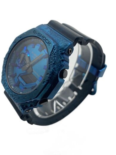 商品画像：クォーツ腕時計_G-SHOCK/アナログ/ラバー/BLU/BLK/SS// 2