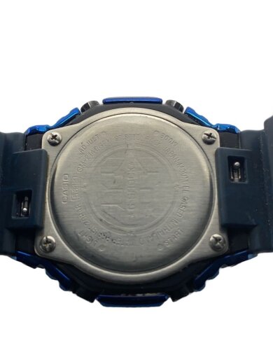 商品画像：クォーツ腕時計_G-SHOCK/アナログ/ラバー/BLU/BLK/SS// 3