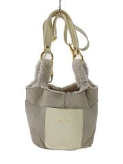 lisa conte/ショルダーバッグ/レザー/GRY