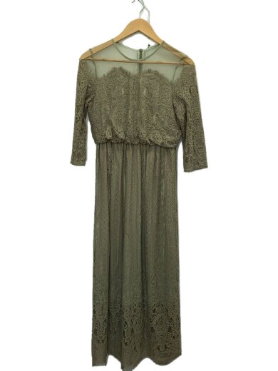 商品画像：troisiemeCHACO/半袖ワンピース/38/ナイロン/GRN/無地// 1