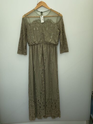 商品画像：troisiemeCHACO/半袖ワンピース/38/ナイロン/GRN/無地// 2