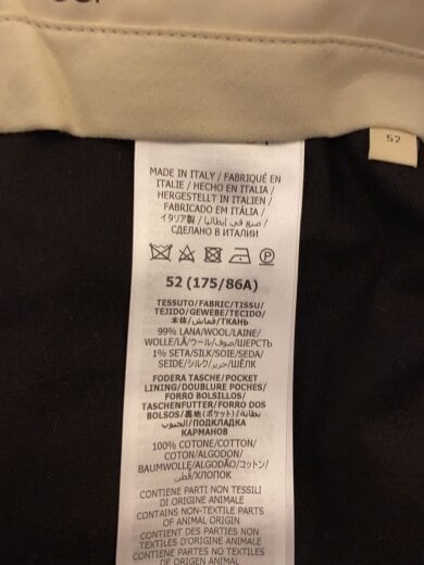 商品画像：スラックスパンツ/52/ウール/ブラック/771040 ZAPE5 5