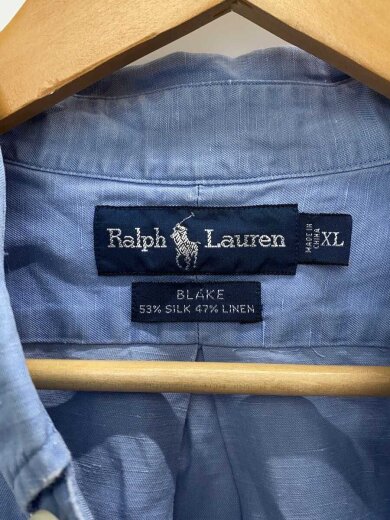 商品画像：長袖シャツ/XL/シルク/BLU// 3