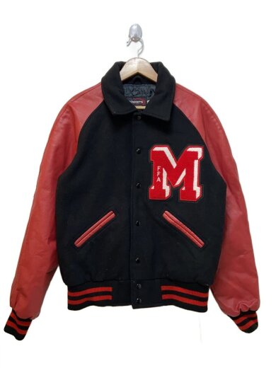 商品画像：スタジャン/S/ウール/ブラック 1