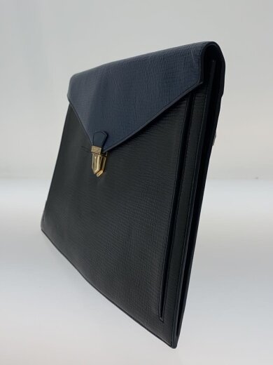 商品画像：セカンドバッグ/レザー/BLK/無地 2