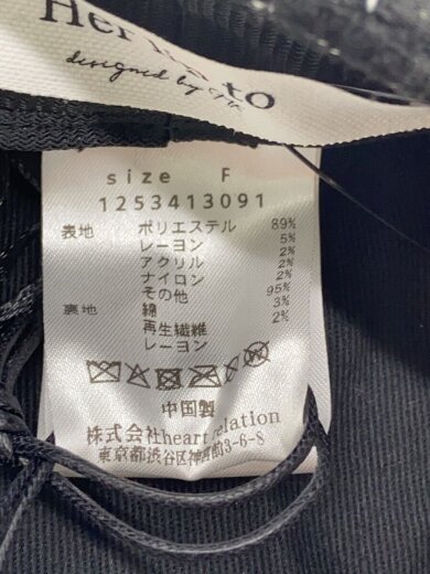 商品画像：ベレー帽/FREE/ポリエステル/BLK/レディース/1253413091 6