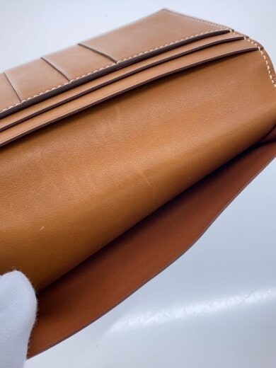 画像：HERMES長財布/レザー/BRW/レディース5