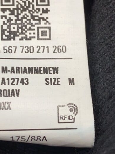 商品画像：長袖カットソー/M/コットン/BLK 4