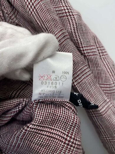 商品画像：長袖シャツ/--/リネン/BRD/千鳥格子 4