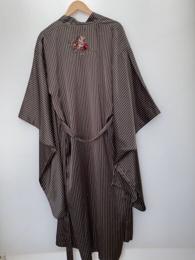 商品画像：コート/FREE/ポリエステル/BLK/ストライプ 2