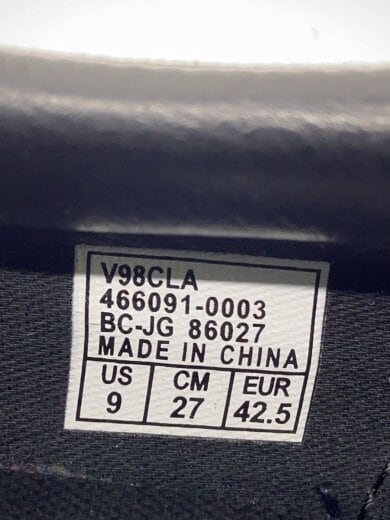 商品画像：ローカットスニーカー/27cm/BLK/V98CLA 5