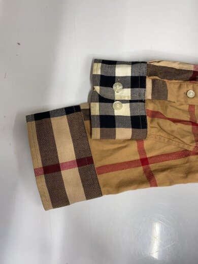 商品画像：長袖シャツ/M/コットン/BEG/チェック/8004881 6