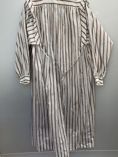 商品画像：長袖ワンピース/--/--/WHT/ストライプ 2