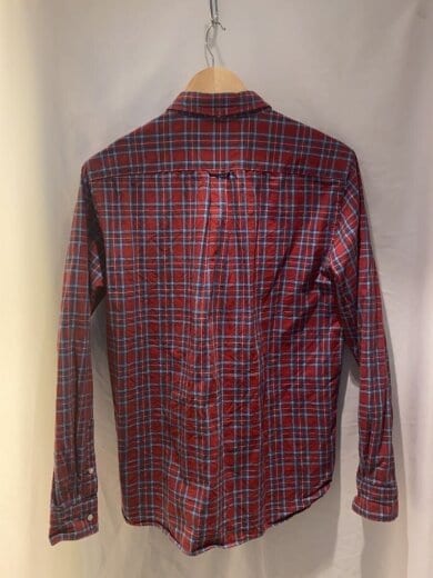 商品画像：長袖シャツ/M/コットン/レッド/チェック/38-11-0107-139 2