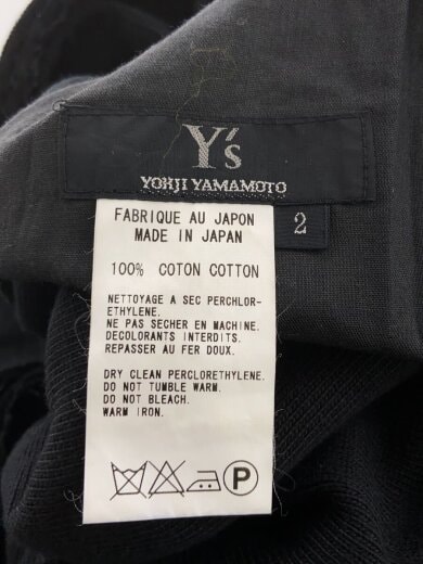 商品画像：クロップドパンツ/2/コットン/BLK/YU-T06-071 4