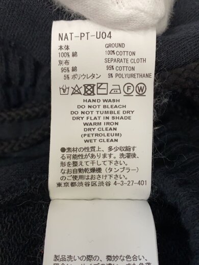 商品画像：ストレートパンツ/3/コットン/BLK/NAT-PT-U04// 4