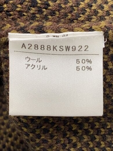 商品画像：ニット・セーター(厚手)/--/ウール/BRW/チェック/A2888KSW922// 4