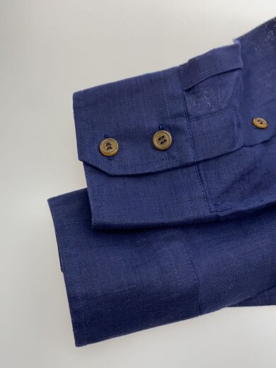 商品画像：長袖シャツ/48/リネン/NVY/VW-WR-77570 5