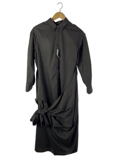 画像：anuans長袖ワンピース/FREE/ポリエステル/GRY/無地/1522530886-01