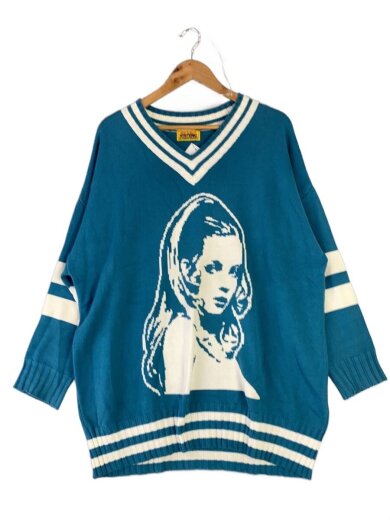 商品画像：ニット・セーター(厚手)/FREE/アクリル/BLU/01221NS01 1