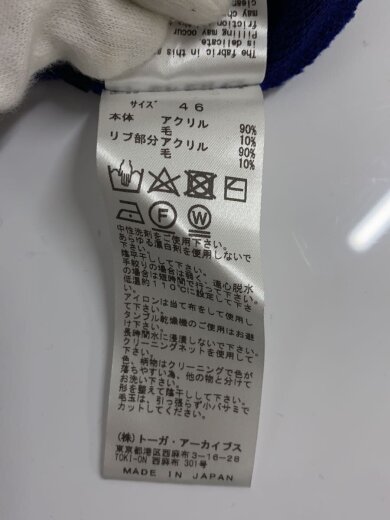 商品画像：ニット・セーター(厚手)/46/アクリル/NVY/TV12-JK337 4