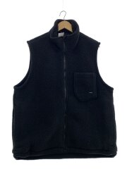 SM BOMBER VEST/POLARTEC THERMAL PRO/フリースベスト/L/ポリエステル/BLK
