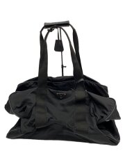 ボストンバッグ/ナイロン/BLK/v70