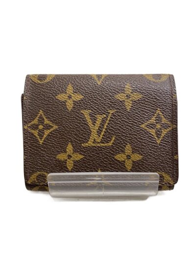 商品画像：アンヴェロップ・カルト・ドゥ・ヴィジット_モノグラム・キャンバス/PVC/BRW/レディース 1