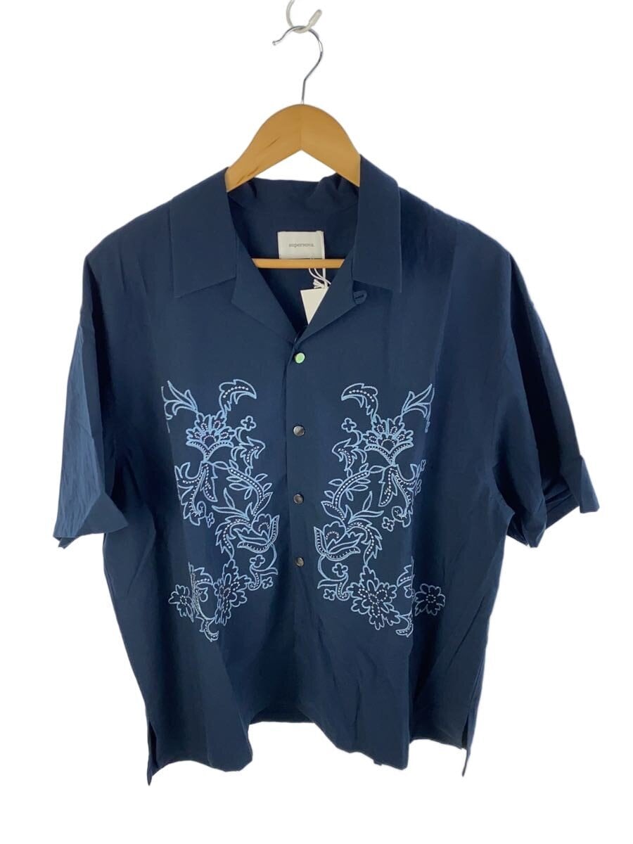 superNova. / superNova.　Aloha shirt - Flower chain embroidery/M/コットン/NVY