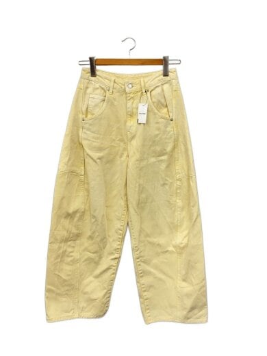 商品画像：ワイドパンツ/36/コットン/YLW/無地 1