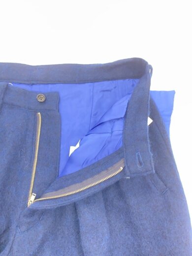 商品画像：Wide cropped trousers/S/ウール/NVY/SQ-P13-300 3