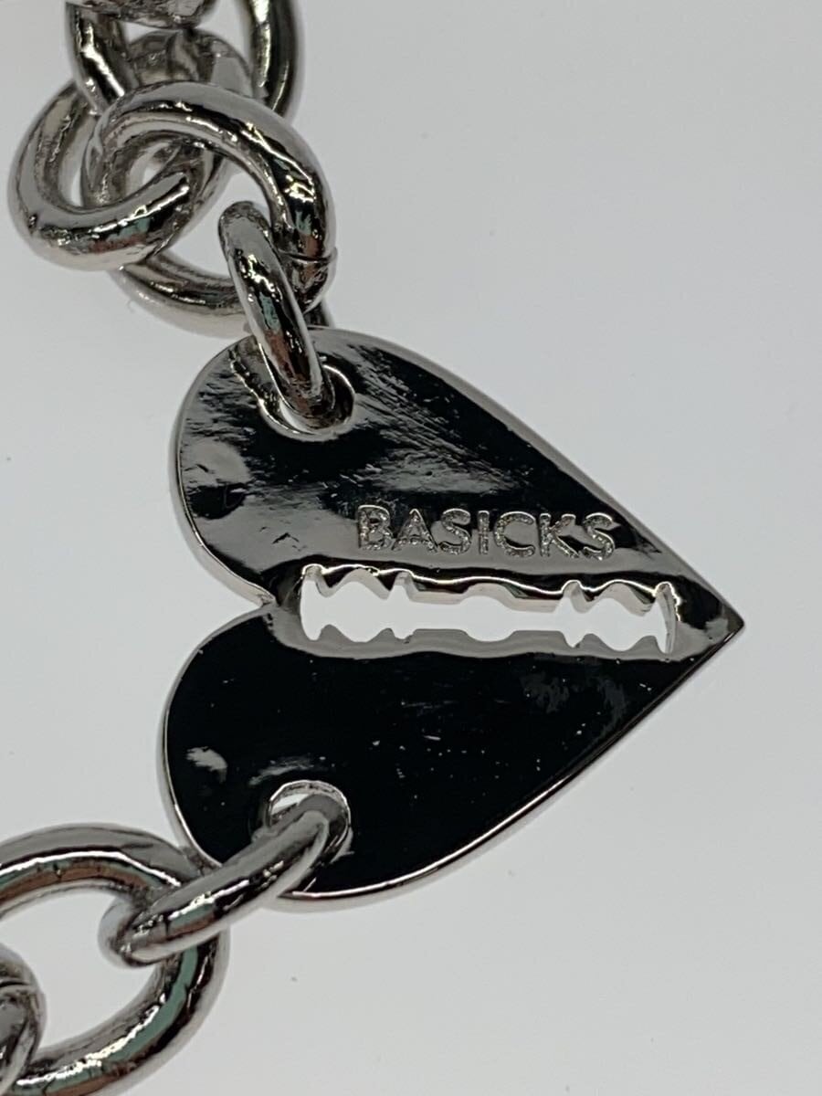 BASICKS / Heart Razor Bracelet (Medium Link)/M/SLV/レディース/S3.5-1102