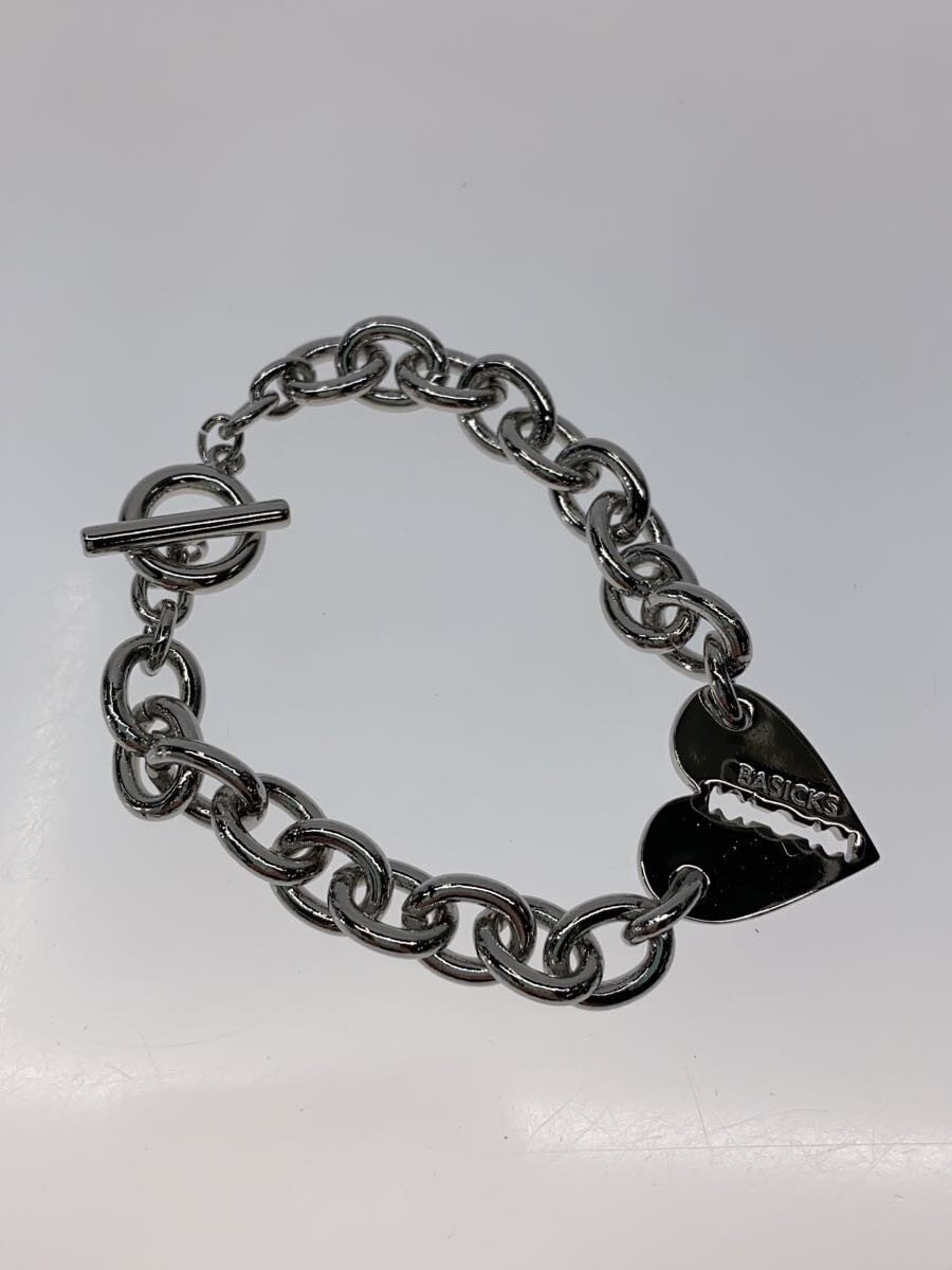 BASICKS / Heart Razor Bracelet (Medium Link)/M/SLV/レディース/S3.5-1102