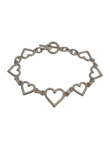 商品画像：Heart Shaped Bracelet/SLV/レディース/S3.5-1104 1