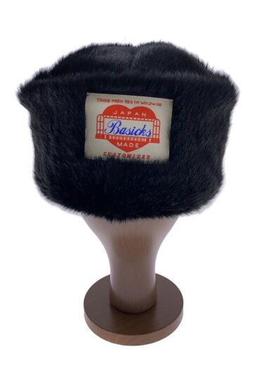 画像：BASICKSFaux Chinchilla Beanie/ヘッドウェア/S/アクリル/BLK/レディース/S2.5-1204//1