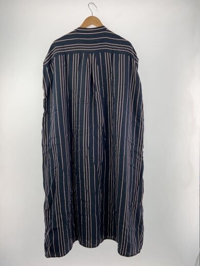 商品画像：シャツワンピース/FREE/レーヨン/NVY/ストライプ 2