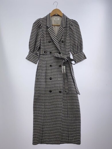 商品画像：バリエトレンチナローワンピース/0/アクリル/BLK/チェック/SWFO231078 1