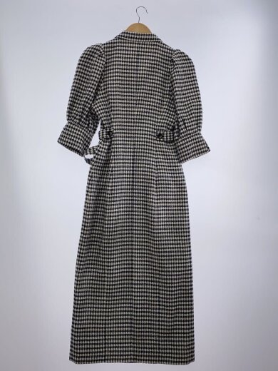 商品画像：バリエトレンチナローワンピース/0/アクリル/BLK/チェック/SWFO231078 2